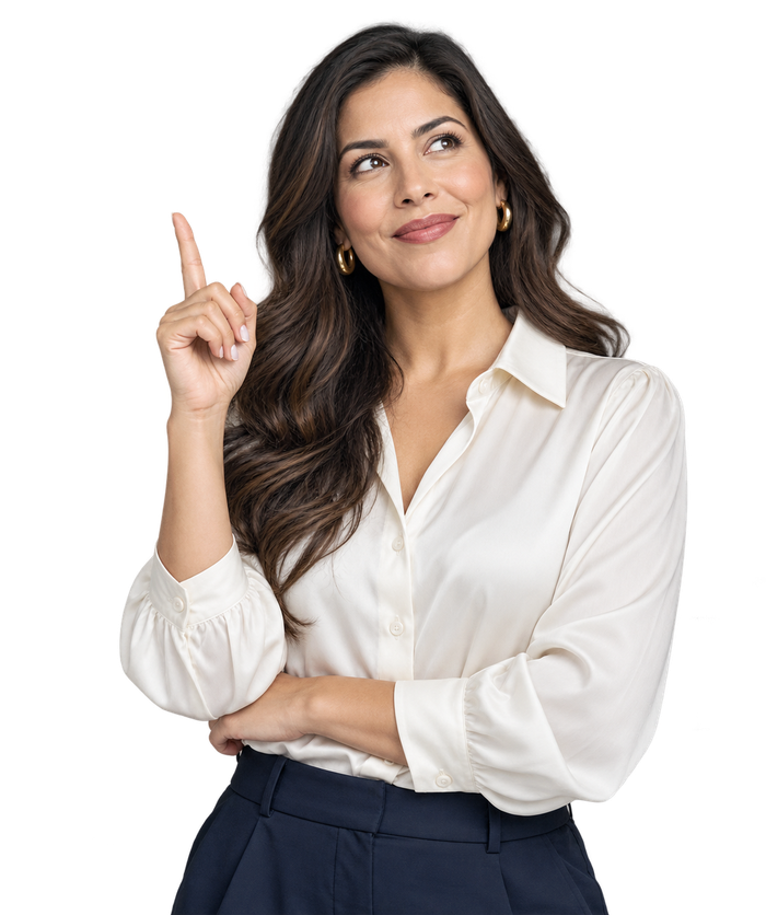 Mujer reconociendo una nueva forma de liderar