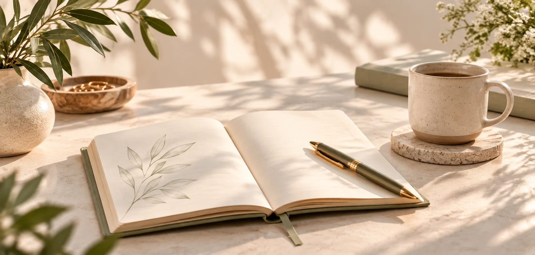 Cuaderno abierto para escribir una nueva narrativa